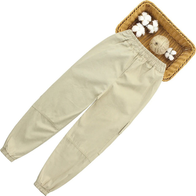 Calça Feminina Infantil Cargo de Algodão