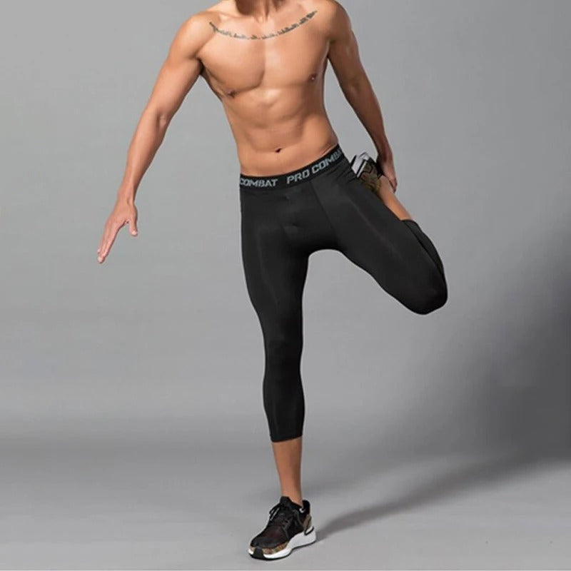 Calça Legging Masculina Curta de Compressão