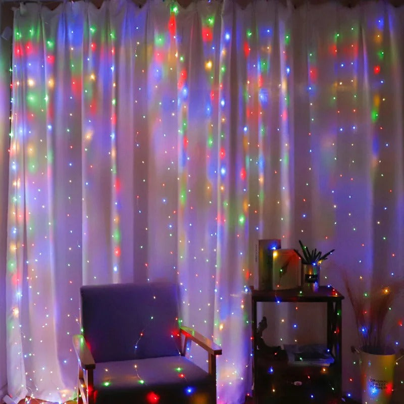 Cortina Led Pisca Pisca para Decoração de Natal