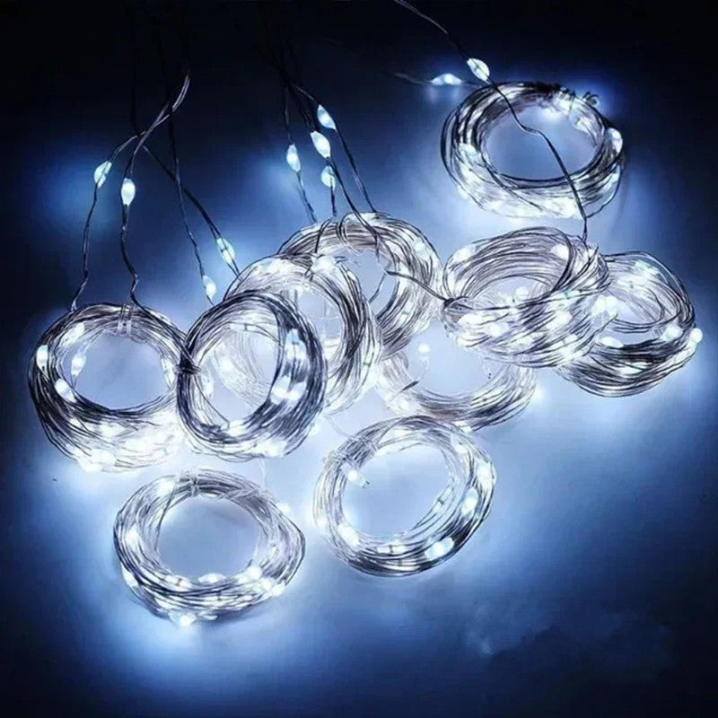 Varal de Luzes Led Impermeavel para Decoração de Natal